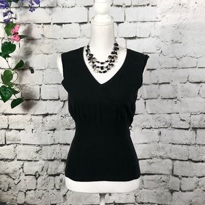 Sleeveless V Neck Sweater by The Limited